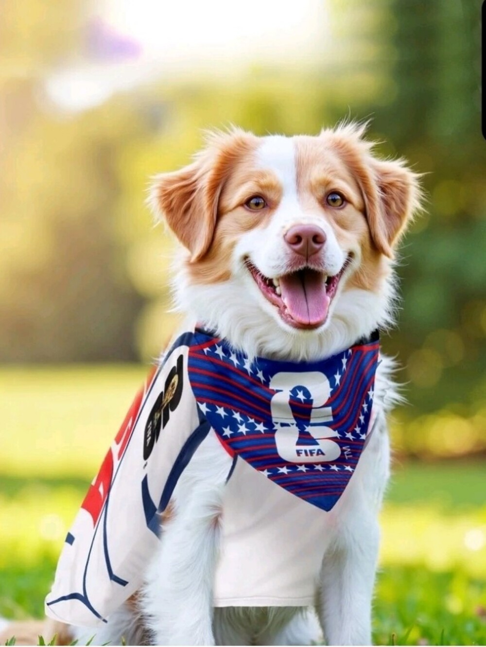 Pet Soccer Jersey and Bandana for Dogs, T25